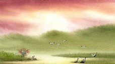 彩绘风景 水彩风景 水彩画_48