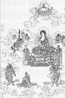 清 丁观鹏 无量寿佛图 故宫博图片