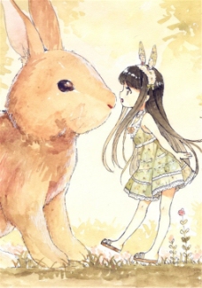 长不大的世界兔纸和女孩