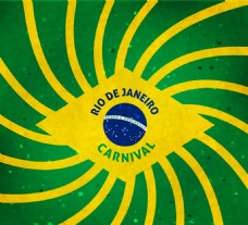 西一旗条纹巴西国旗背景在一个平面设计