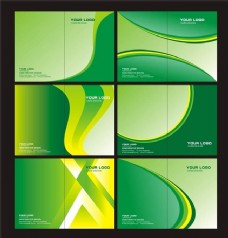 企业画册绿色画册封面模板设计矢量素材