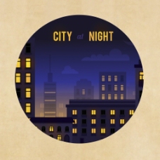 city风景画都市夜晚