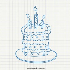 生日蛋糕涂鸦