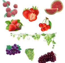 进口蔬果葡萄草莓图片