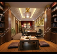 中式书房室内装饰