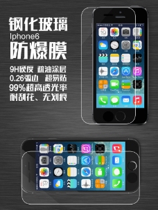 苹果5s手机钢化膜图片