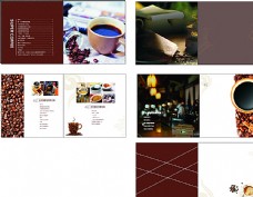咖啡杯咖啡店宣传册图片