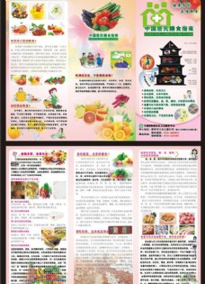 中国居民膳食指南三折页