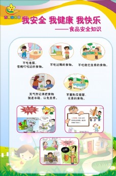 广告设计模板幼儿园食品安全教育图片