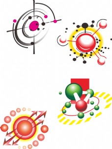 花样化学分子样式的小图标