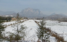 玉寨山南部冬景图片
