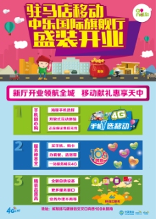 4G中国移动开业单页