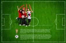 世界杯球迷庆祝海报PSD源文件