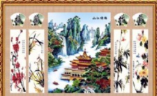 画中国风山水风景中堂画国画0180