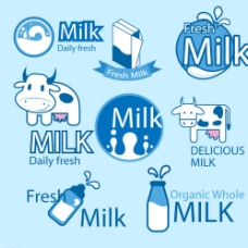 鲜奶包装标签图片