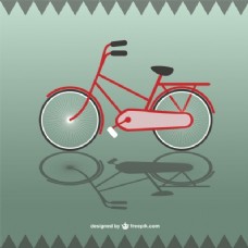 红色的自行车