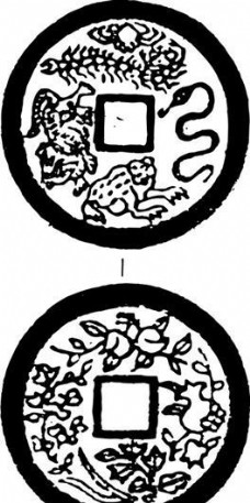 清代下版画装饰画中华图案五千年矢量AI格式0245