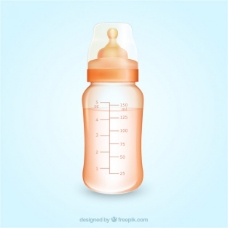 婴儿的奶瓶