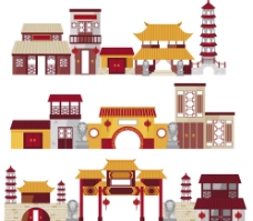 复古中国古建筑图片