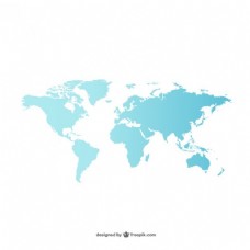 @世界蓝色的世界地图