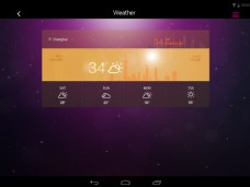 安卓平板天气界面设计