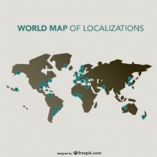 世界地图定位