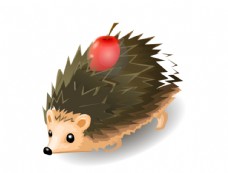 背苹果的刺猬flash动画素材