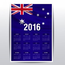澳大利亚2016日历