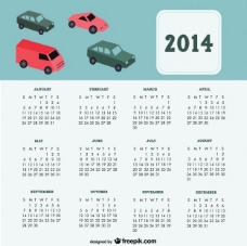 2014汽车日历设计