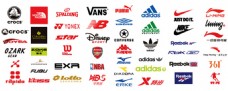 运动素材多款知名运动品牌logo矢量素材