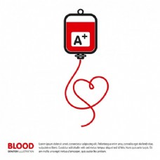 献血插图模板