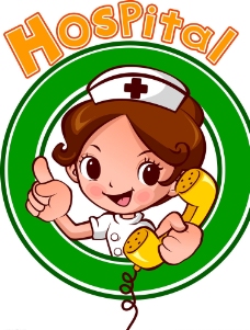 小护士卡通动漫插画图片