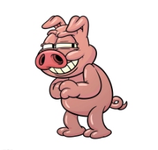 动漫猪猪动画矢量图图片