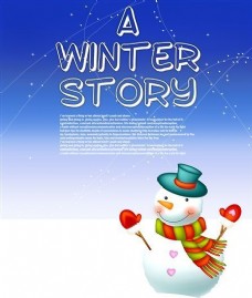 冬天故事 自然风情 分层插图 PSD格式_0020