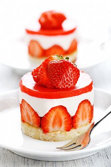 草莓蛋糕背景