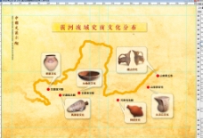 中国史前彩陶黄河流域史前文化分布