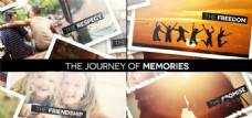 旅行记忆相册动画AE模板