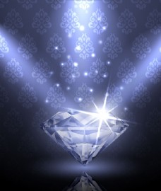 璀璨星光钻石背景矢量素材