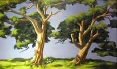 树木高清现代风格油画