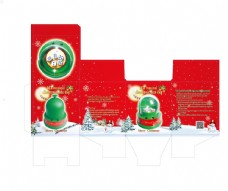 圣诞骰盅彩盒红色图片