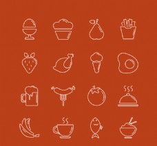咖啡杯创意食品图标矢量素材