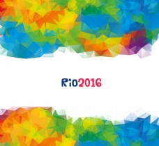 rio巴西奥运抽象多边形背景