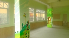 幼儿园墙绘柱子图片
