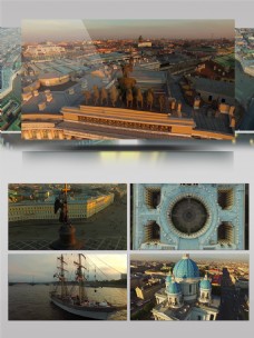 人文景观2K俄罗斯叶卡捷琳堡城市旅游景观人文宣传片