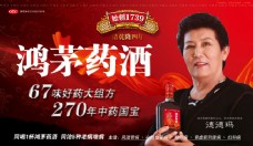 中国药材中药国宝鸿茅药酒广告PSD素材