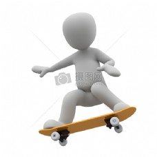 滑板, 驱动器, 底部, 滑冰, 辊, 男孩, 播放, 孩子