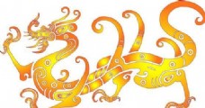 龙纹吉祥图案中国传统图案0078
