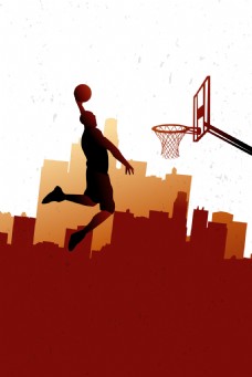 篮球运动海报背景素材