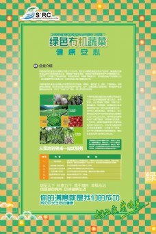 绿色蔬菜果蔬海报创意设计