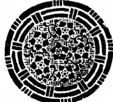 古代图案元明时代矢量版画古典图案矢量中华五千年AI源文件0029